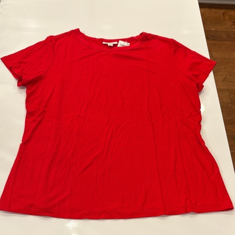 ON 34th Ribbed Tee Shirt, NWT. Size 2X